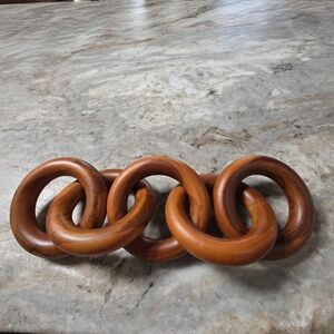 Wooden Interlocking Chain Decor 5 Link